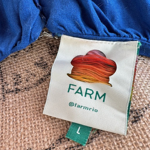 FARM Rio Blue Embroidered Maxi Dress - Picture 8 of 10